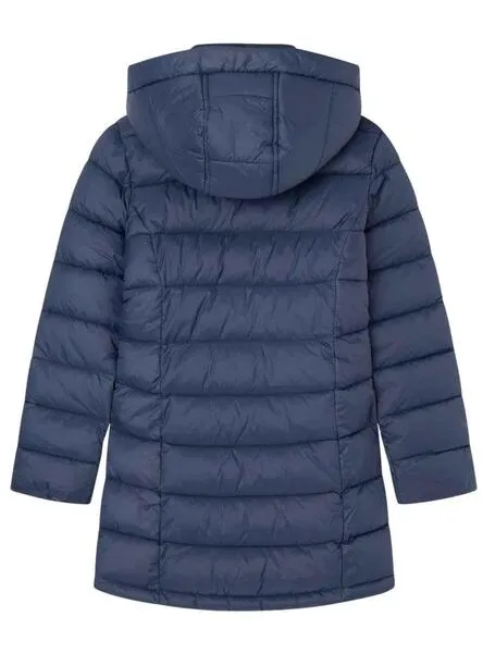 Abrigo Pepe Jeans Acolchado Simone Azul Para Niña