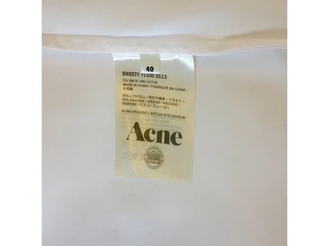Acne Vestido Blanco 