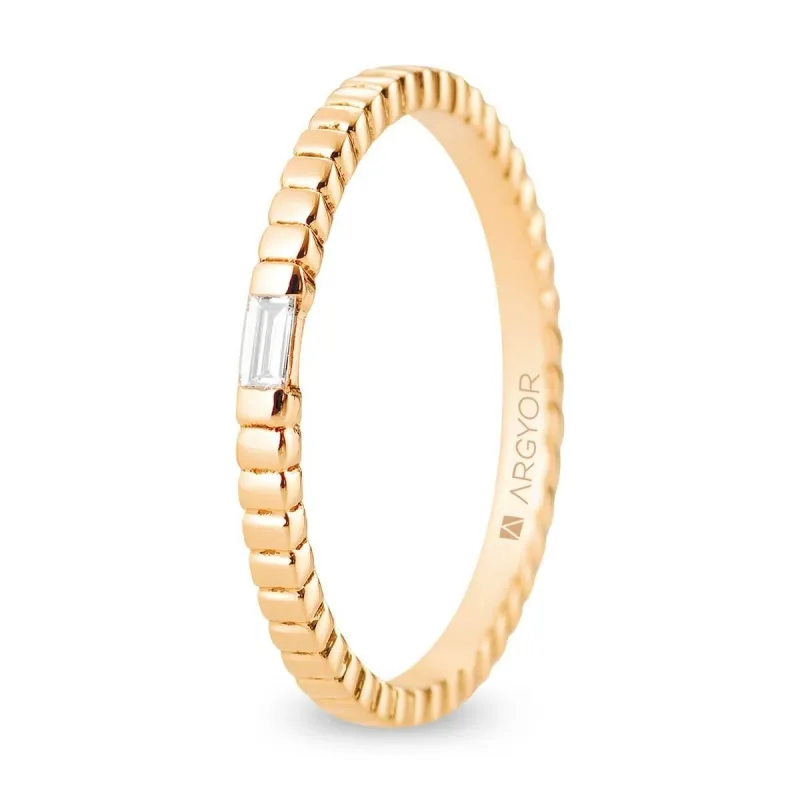 Alianza "Argyor" Diamante/Geométrica Oro 18k 1.8mm (5R18535D)