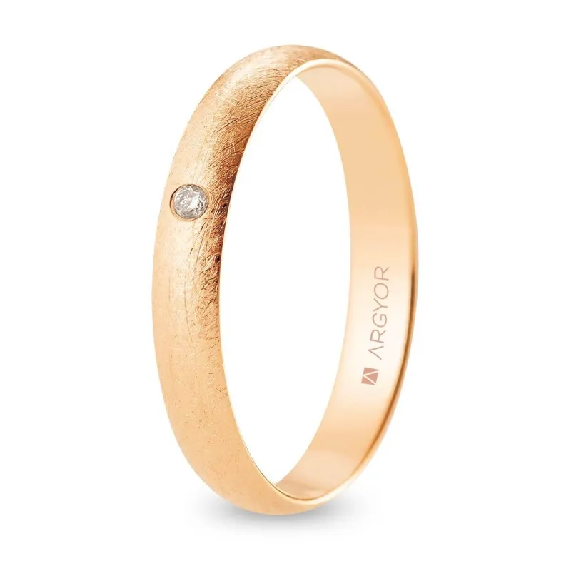 Alianza "Argyor" Diamante/Hielo Oro 18k 3.5mm (R35CH1D)