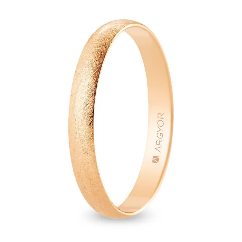 Alianza "Argyor" Hielo Oro 18k 3mm (R30RH00)