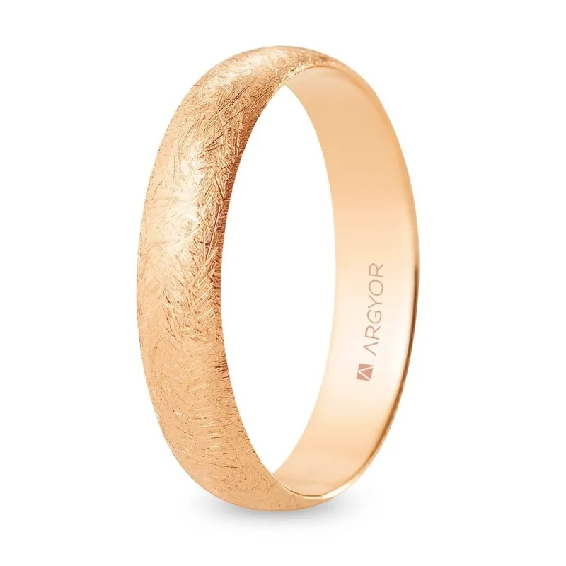 Alianza "Argyor" Hielo Oro 18k 4.5mm (R45CH00)