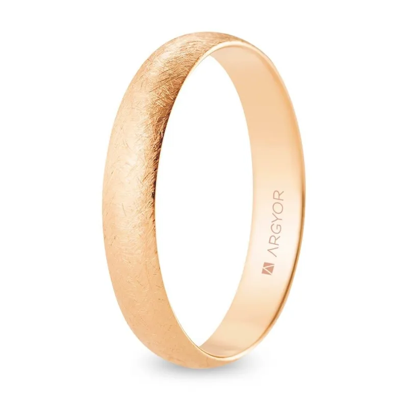 Alianza "Argyor" Hielo Oro 18k 4mm (R40CH00)