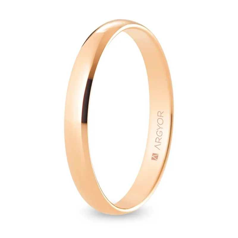 Alianza "Argyor" Pulida Oro 18k 3mm (R30CP00)