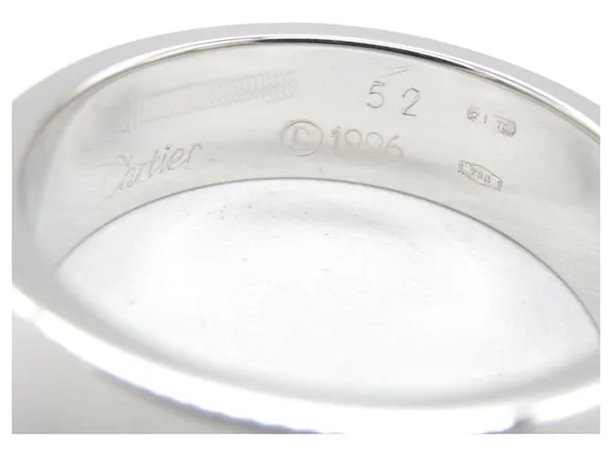 Anillo Cartier Love en oro blanco Plata 