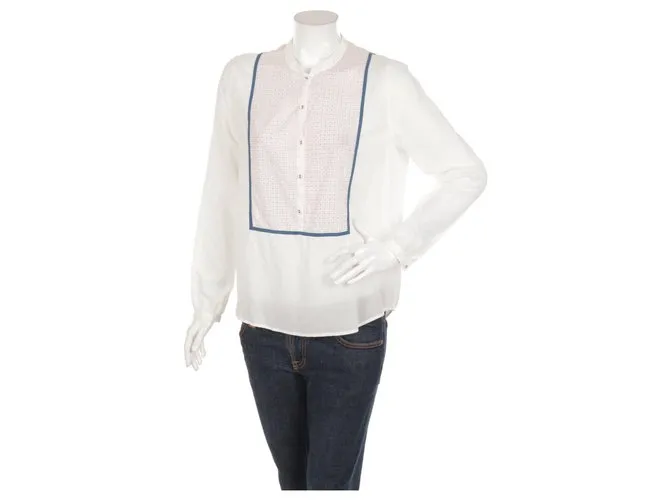 Autre Marque Tops Blanco Multicolor 