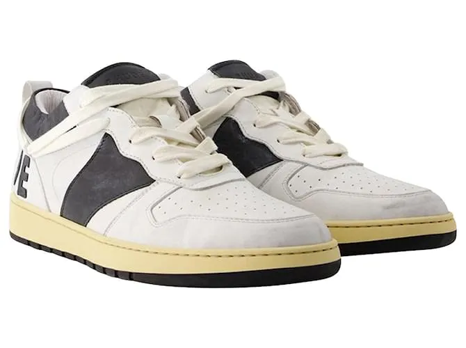 AUTRE MARQUE ZAPATILLAS BAJAS RHECESS  RHUDE  PIEL  BLANCO/DE COLOR NEGRO 
