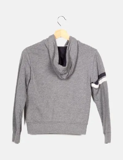 Benetton Chaqueta gris estampada