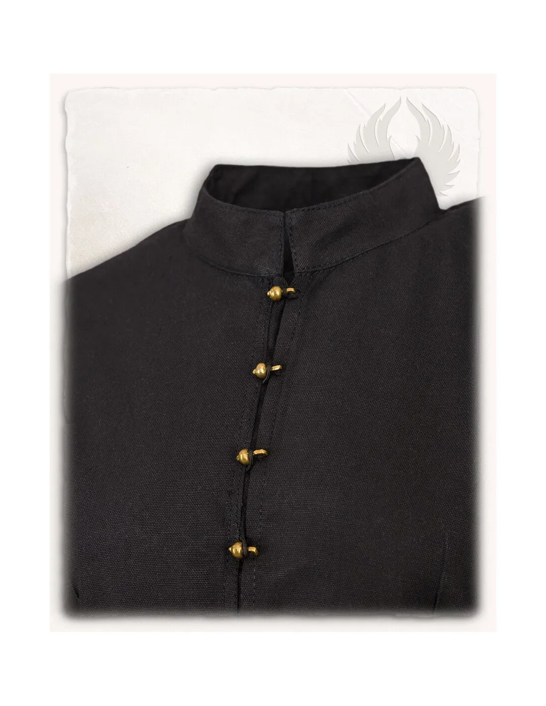 Blusa pirata modelo Kassandra, color negro