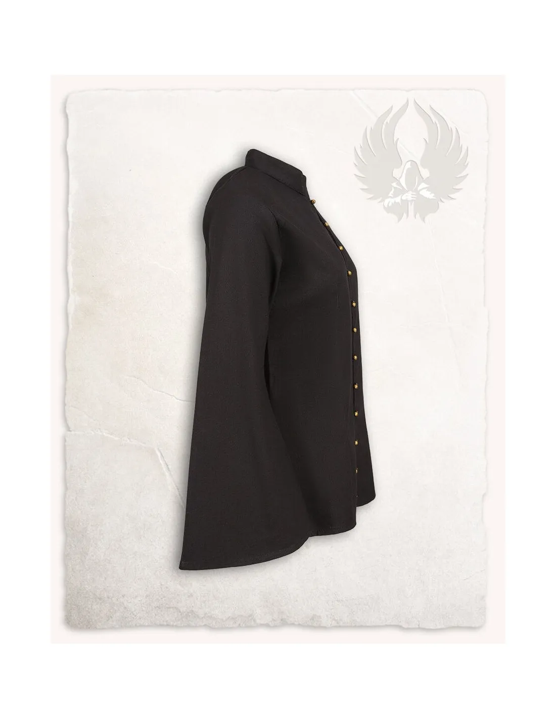 Blusa pirata modelo Kassandra, color negro