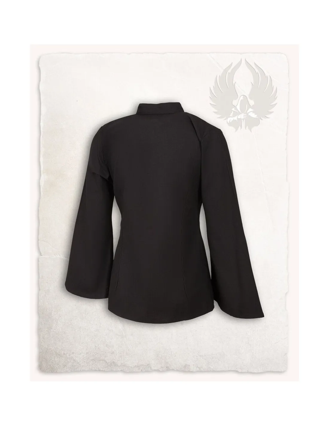 Blusa pirata modelo Kassandra, color negro