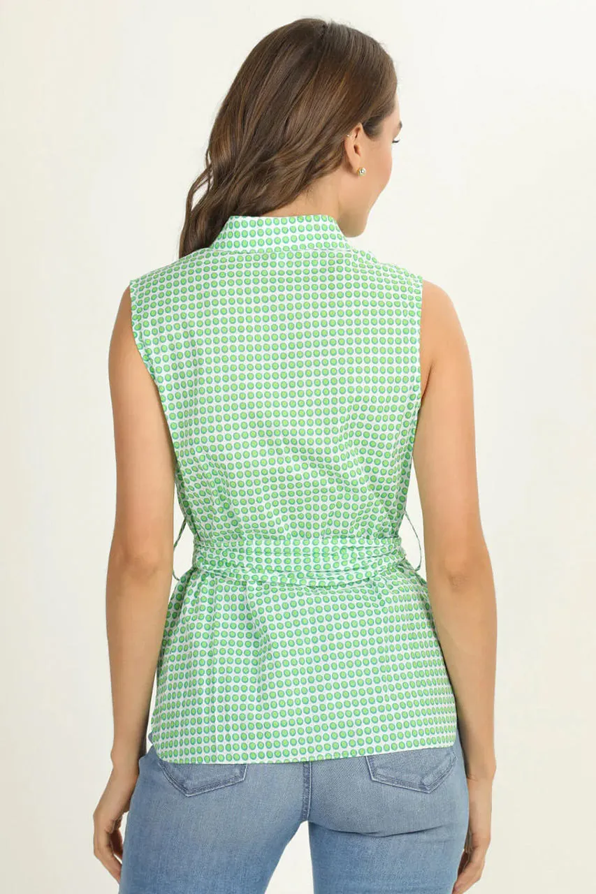 Blusa Verde Estampada para Mujer Foleys 123616