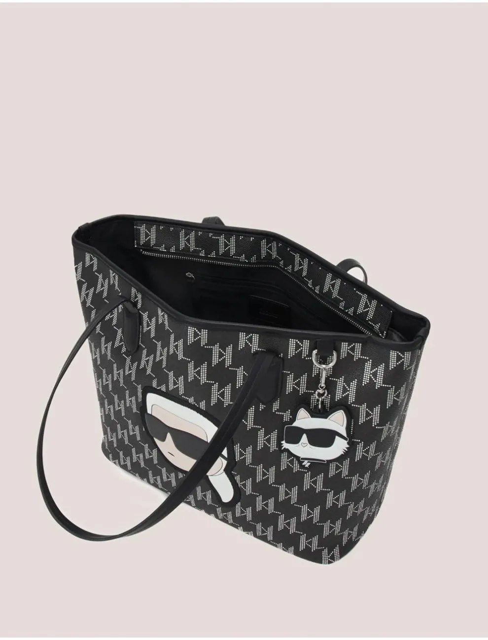 Bolso Mujer Karl Lagerfeld K/ikonik 2.0 Mono Cc Lg Tote Negro