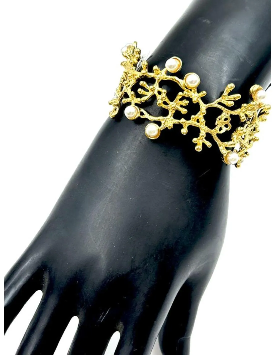 BRAZALETES ONLINE PARA MUJER DORADOS CON PERLAS PARA BODAS