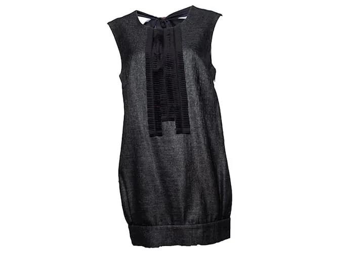 By Malene Birger POR MALENE BIRGER, Vestido gris con lazo 