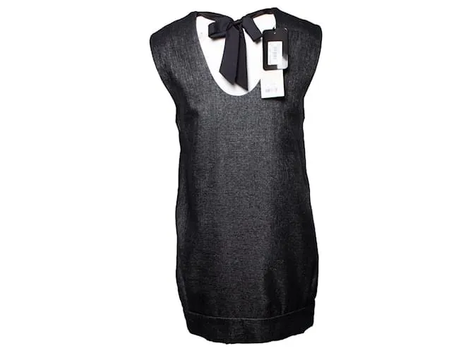 By Malene Birger POR MALENE BIRGER, Vestido gris con lazo 