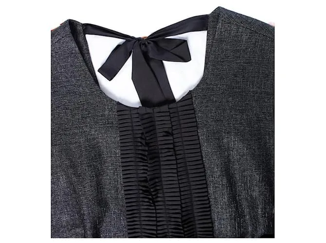 By Malene Birger POR MALENE BIRGER, Vestido gris con lazo 