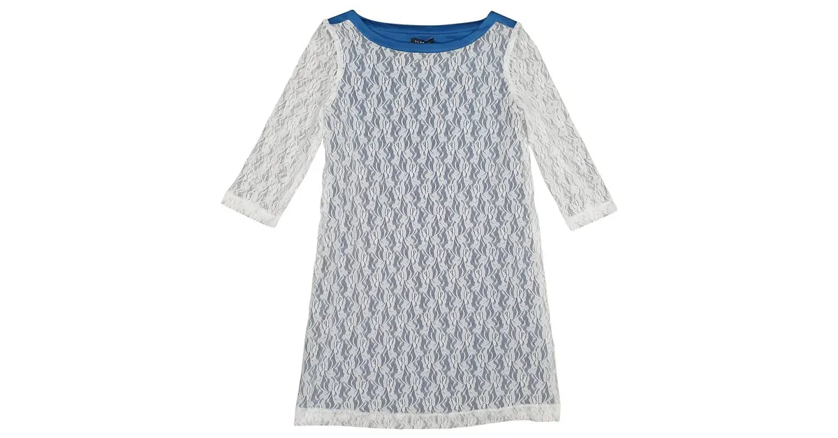 Byblos Vestidos Blanco Azul 