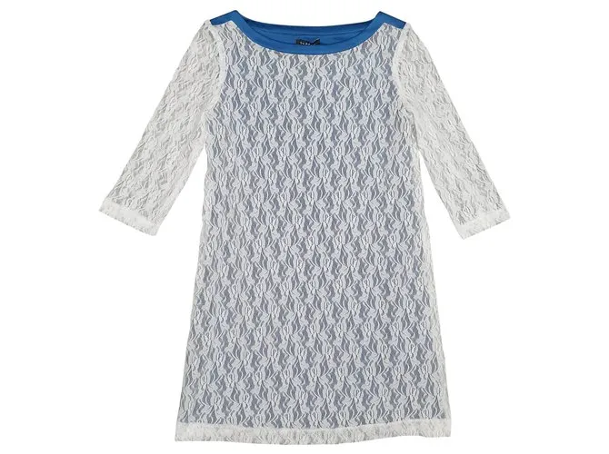 Byblos Vestidos Blanco Azul 