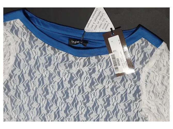 Byblos Vestidos Blanco Azul 