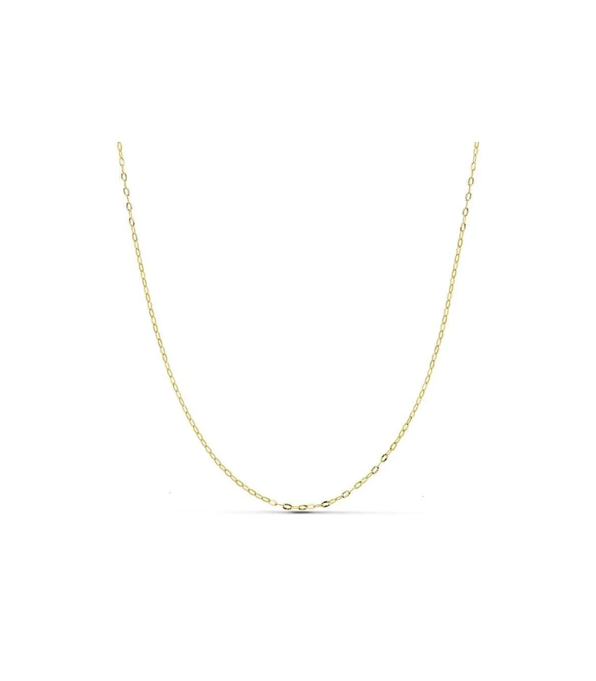 Cadena Forzada 1 mm 18 Ktes 50cm