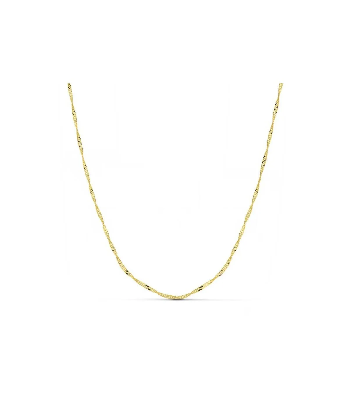 Cadena Singapur 1.5 mm 18 Ktes 45 cm