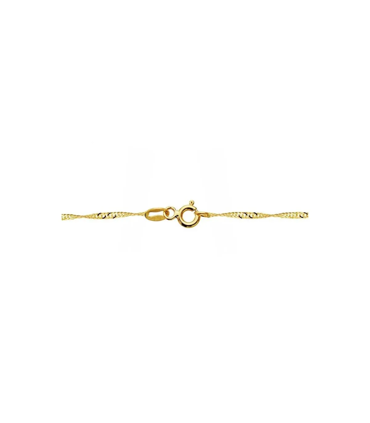 Cadena Singapur 1.5 mm 18 Ktes 45 cm