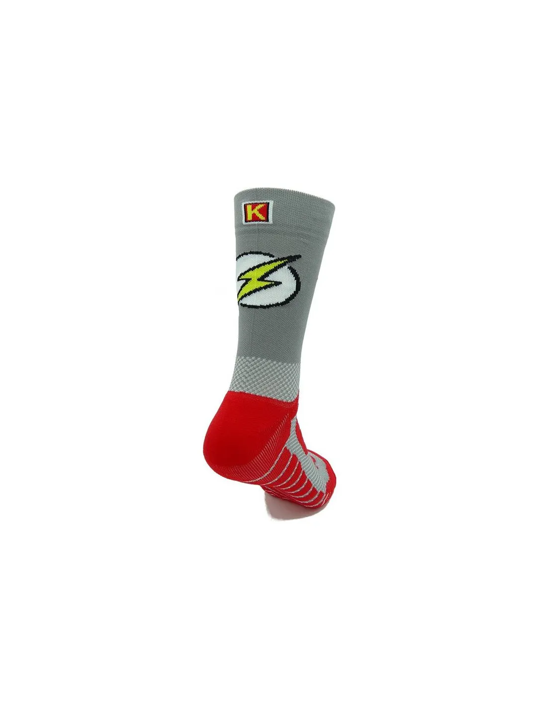 Calcetines de running Kamuabu Super Hero gris