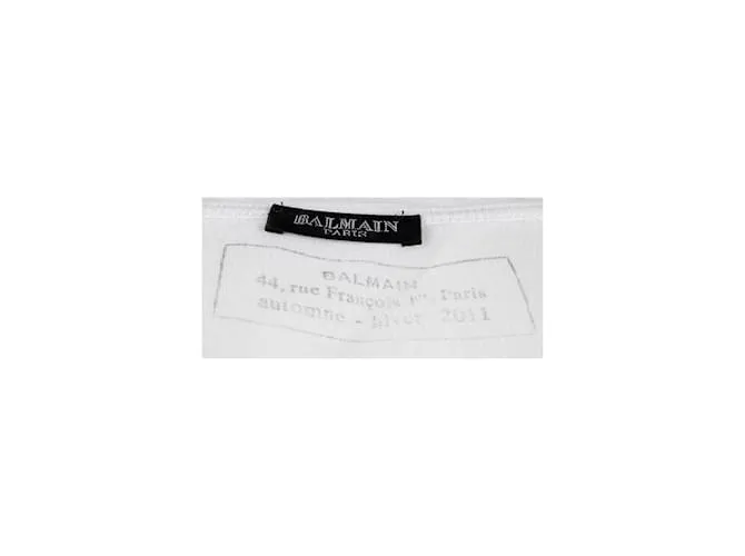 Camiseta Balmain Estampada Blanco 
