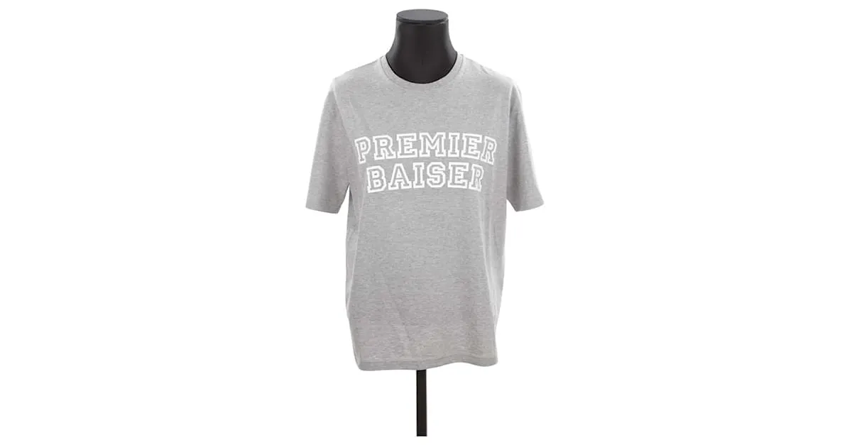 camiseta de algodón Gris 