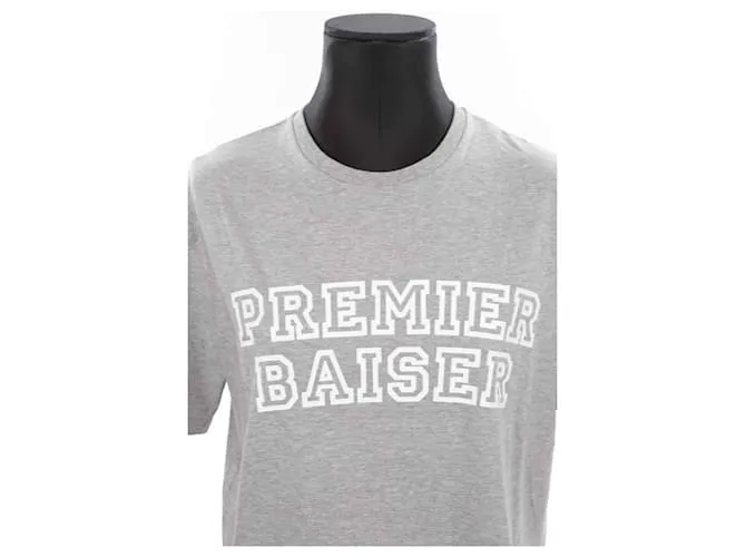 camiseta de algodón Gris 