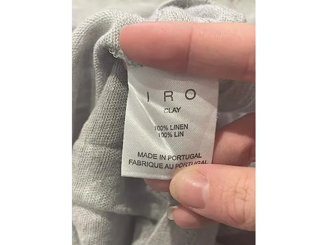Camiseta IRO.Lino XS Internacional Gris 