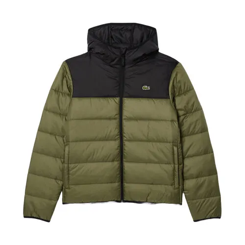 Cazadora Verde Acolchada Lacoste Impermeable Kaki Noir M