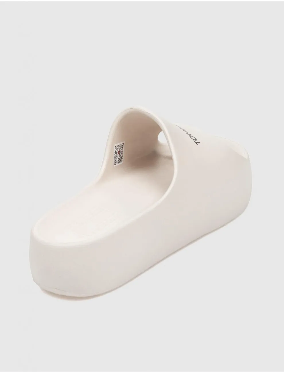 Chancla Tommy Hilfiger Tjw Chunky Flatform Slide Beig