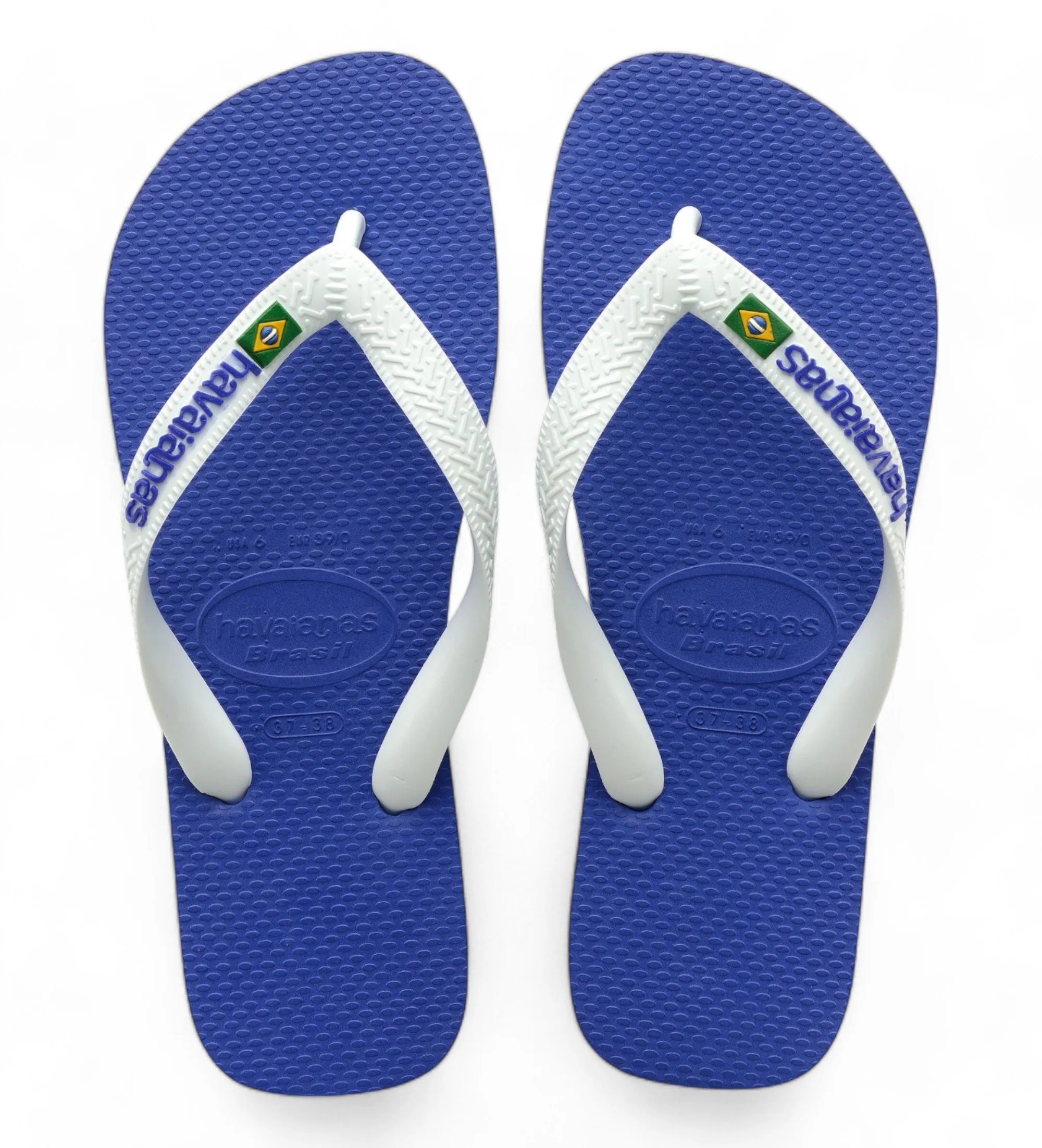 Chanclas Brasil Logo blanco
