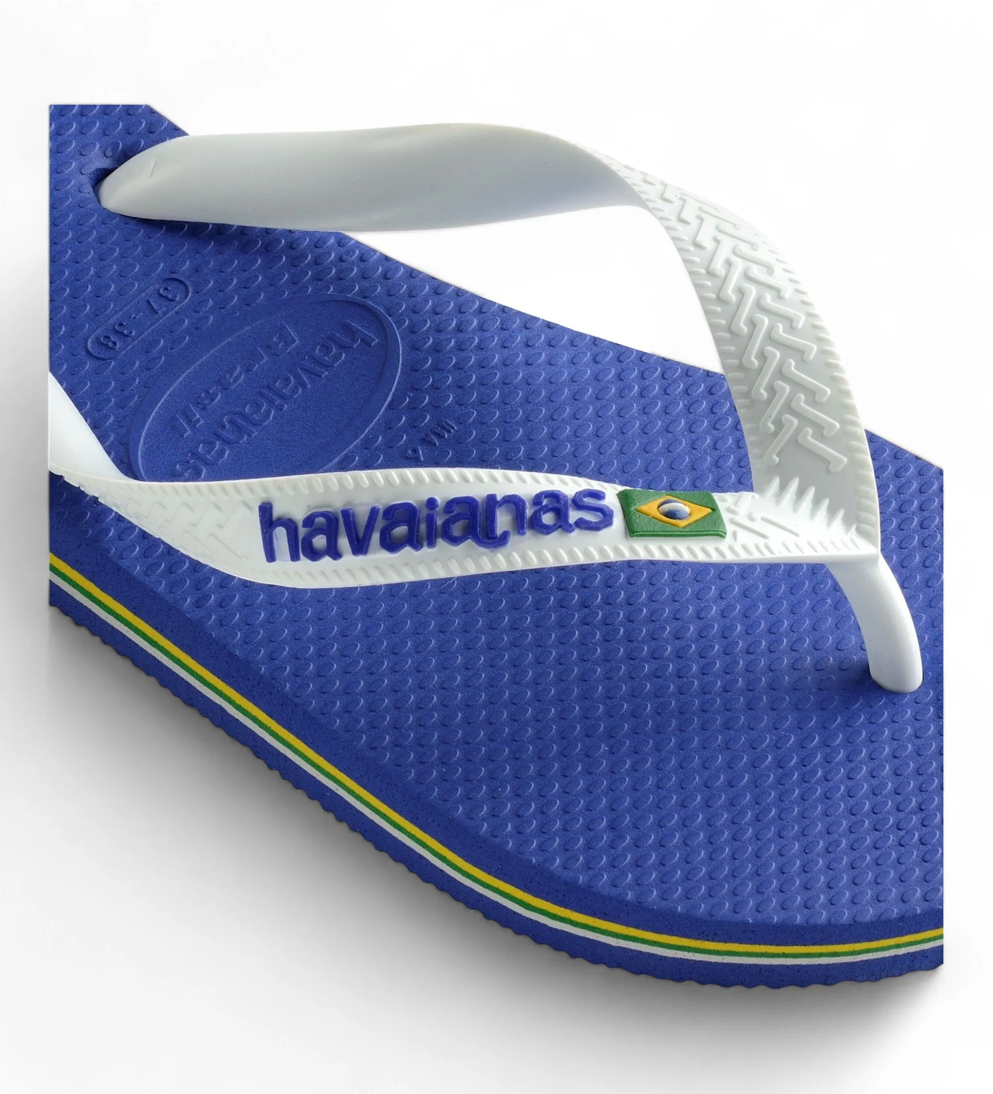 Chanclas Brasil Logo blanco