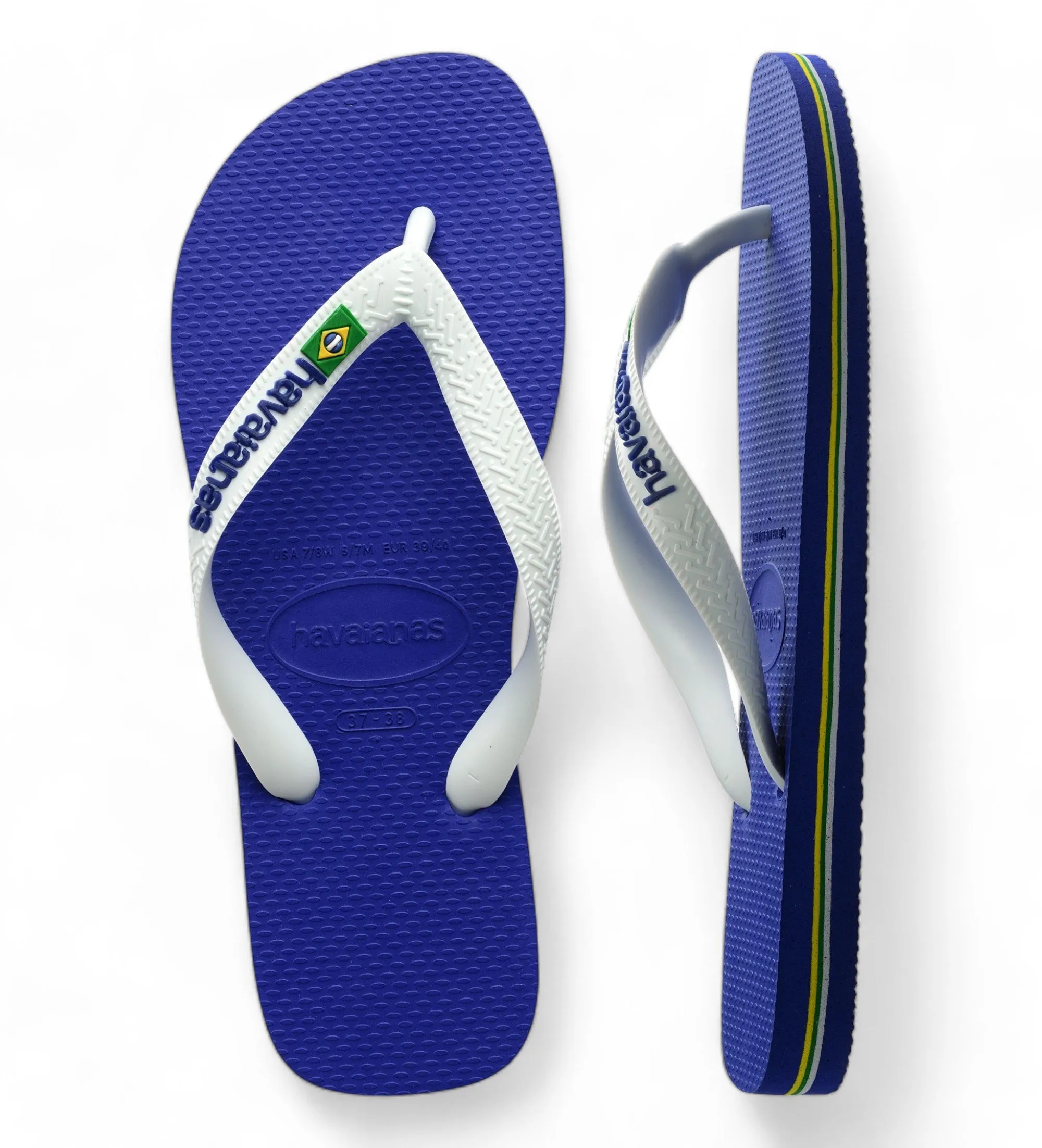 Chanclas Brasil Logo blanco