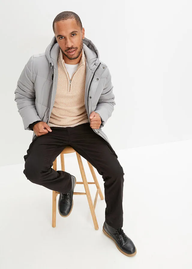 Chaqueta guateada Gris