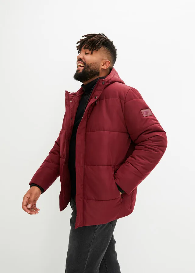 Chaqueta guateada rojo avellana