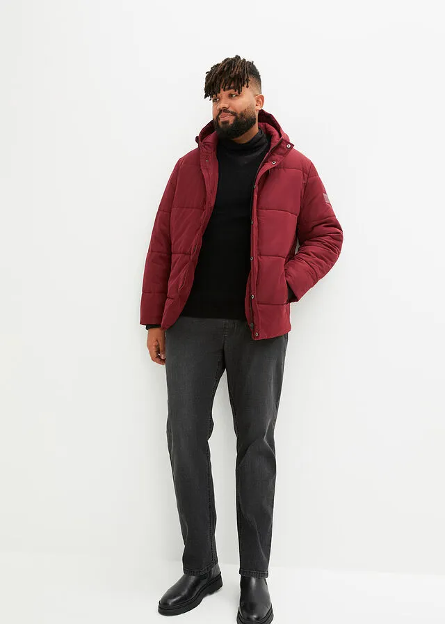 Chaqueta guateada rojo avellana