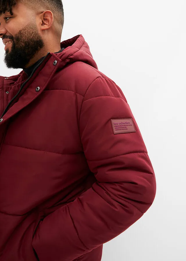 Chaqueta guateada rojo avellana