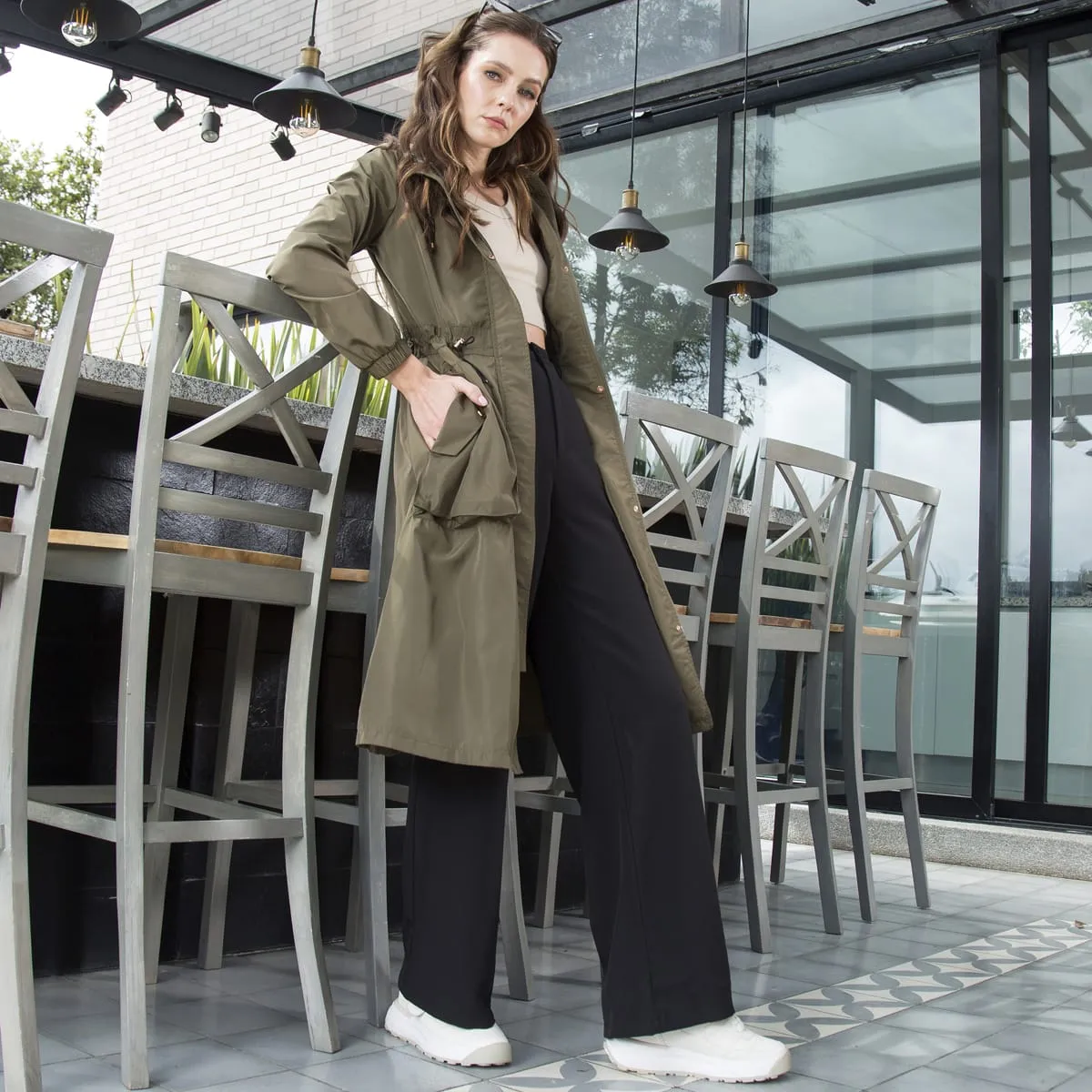Chaqueta Parka Regular Longline