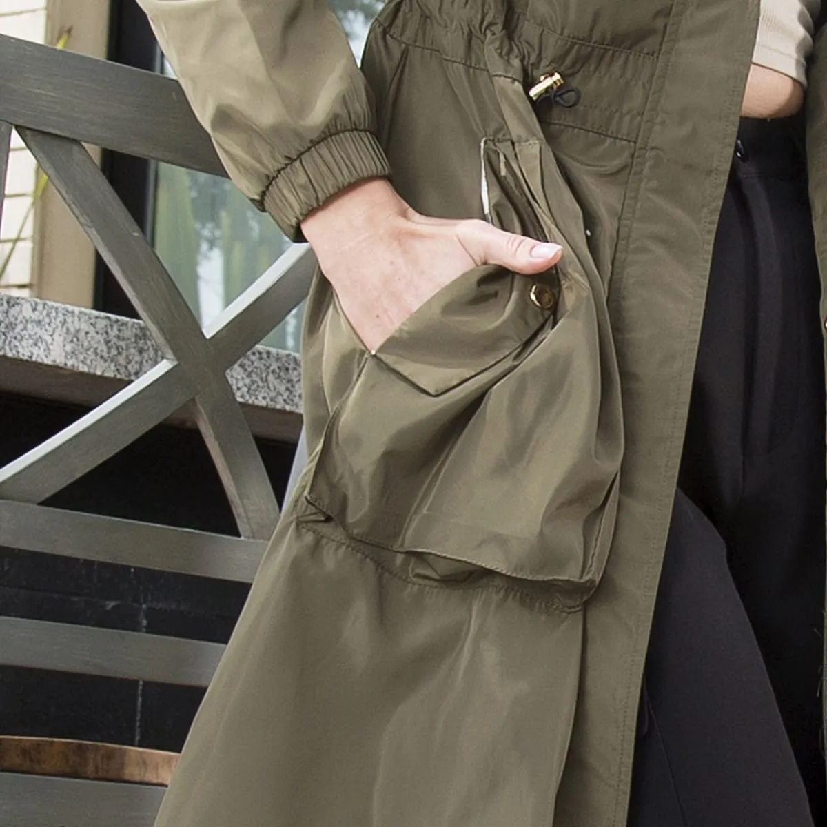 Chaqueta Parka Regular Longline
