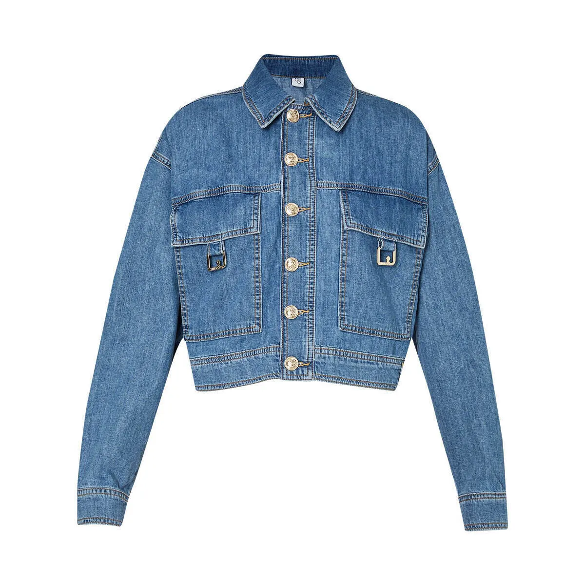 Chaqueta vaquera con bolsillos