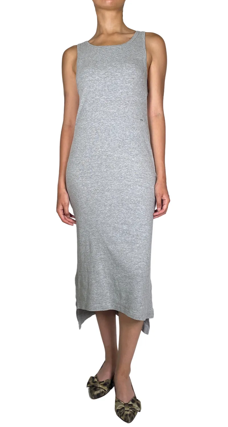 CHER Vestido Midi Gris