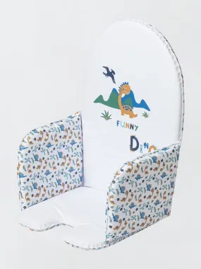 Cojín estampado para trona - BLANCO