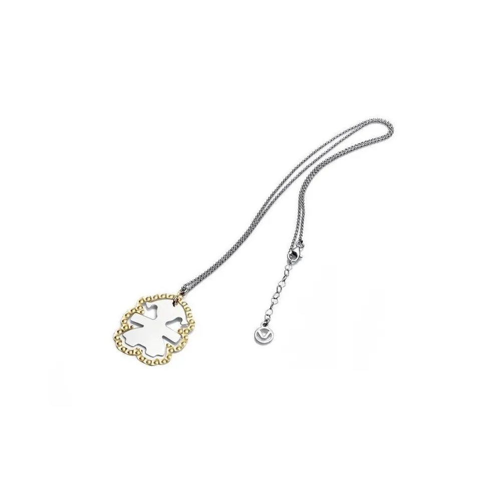 Colgante Viceroy Jewels de plata de ley con chapado dorado par a mujer. Largo de 40 cm. adaptable a 43 cm.
