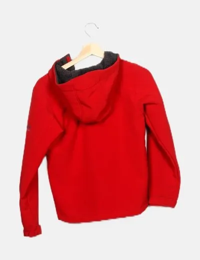 Columbia Chaqueta roja impermeable