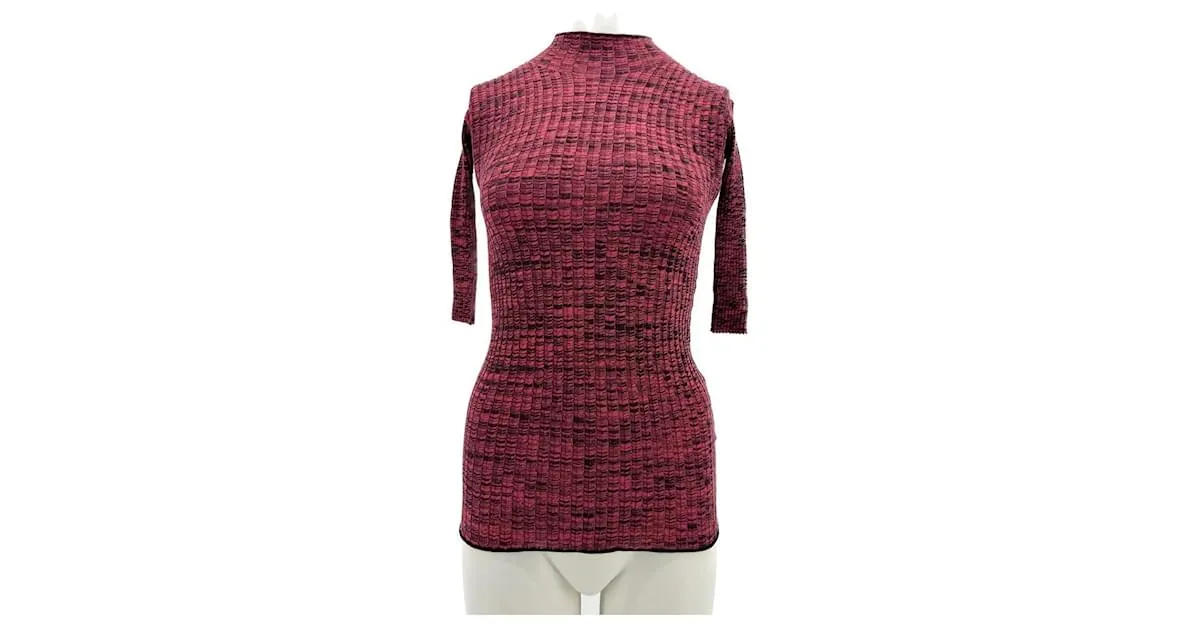 Céline CELINE  Tops T.International S Viscosa Roja 