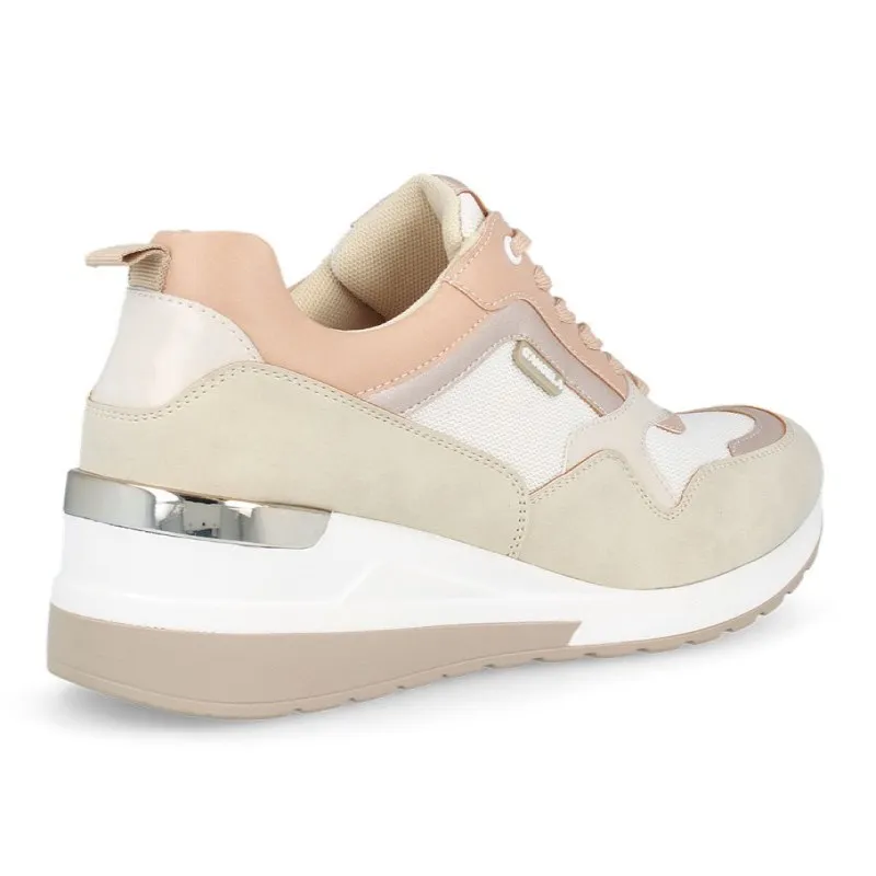 DAngela 19530 Azul y beis Deportivo casual cordones mujer